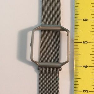 silver milanese band and frame for Fit Bit Blaze